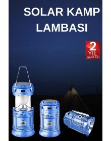 Solar Rechargeable Camping Lamp Solar Powered Sled Camping Lantern Tent Lantern LED Searchlight