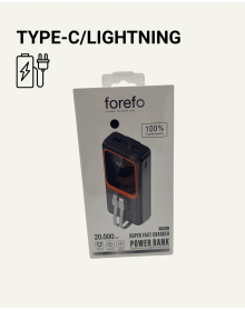 20000 mAh Portable Powerbank | Multi-Cable, Fast Charging Supported (22.5W)