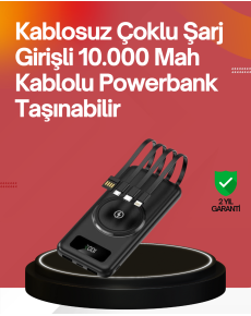 22.5W Fast + 15W Wireless Charging – Energy at Any Time with Smart Powerbank
