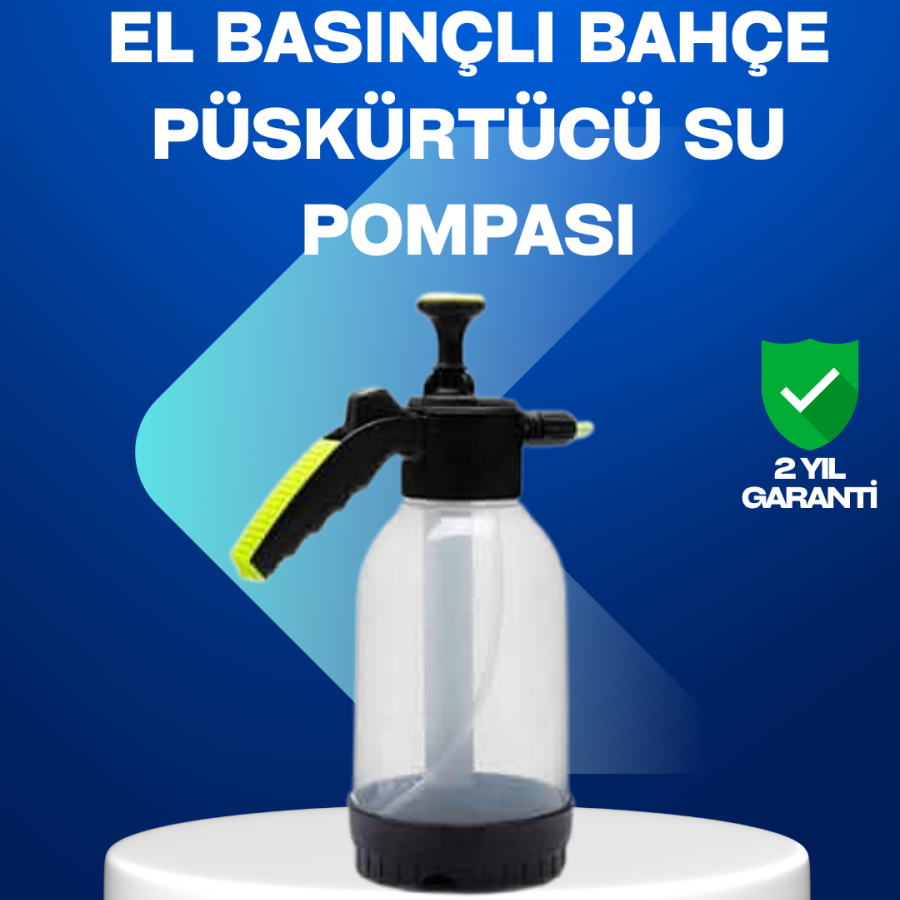 Pressurized Manual Foam Pump 2L Cleaning with Adjustable Spray Head