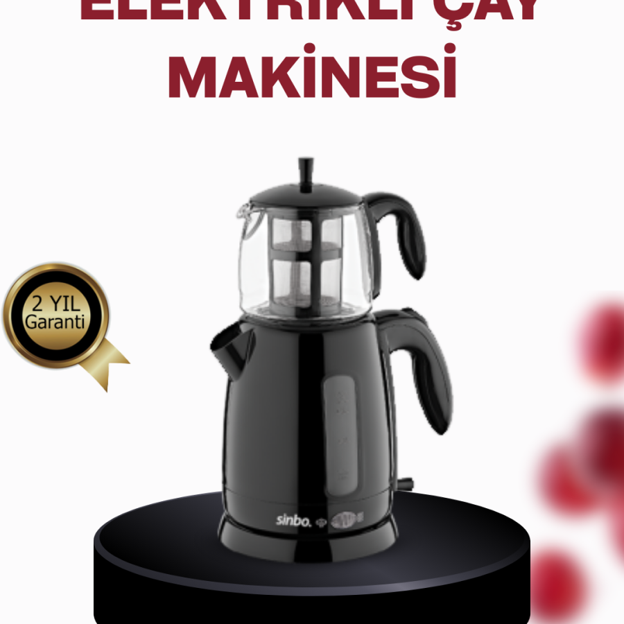 20 Cups Capacity Electric Tea Maker with Glass Teapot