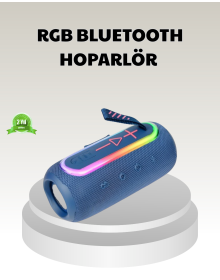 Blue Portable Bluetooth Speaker Compact Design and Powerful Sound