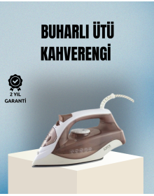 2200 Watt Steam Iron Brown Ceramic Sole Shock Steam