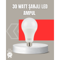 30W Rechargeable LED Bulb E27 Base 80 Energy Saving Cool White