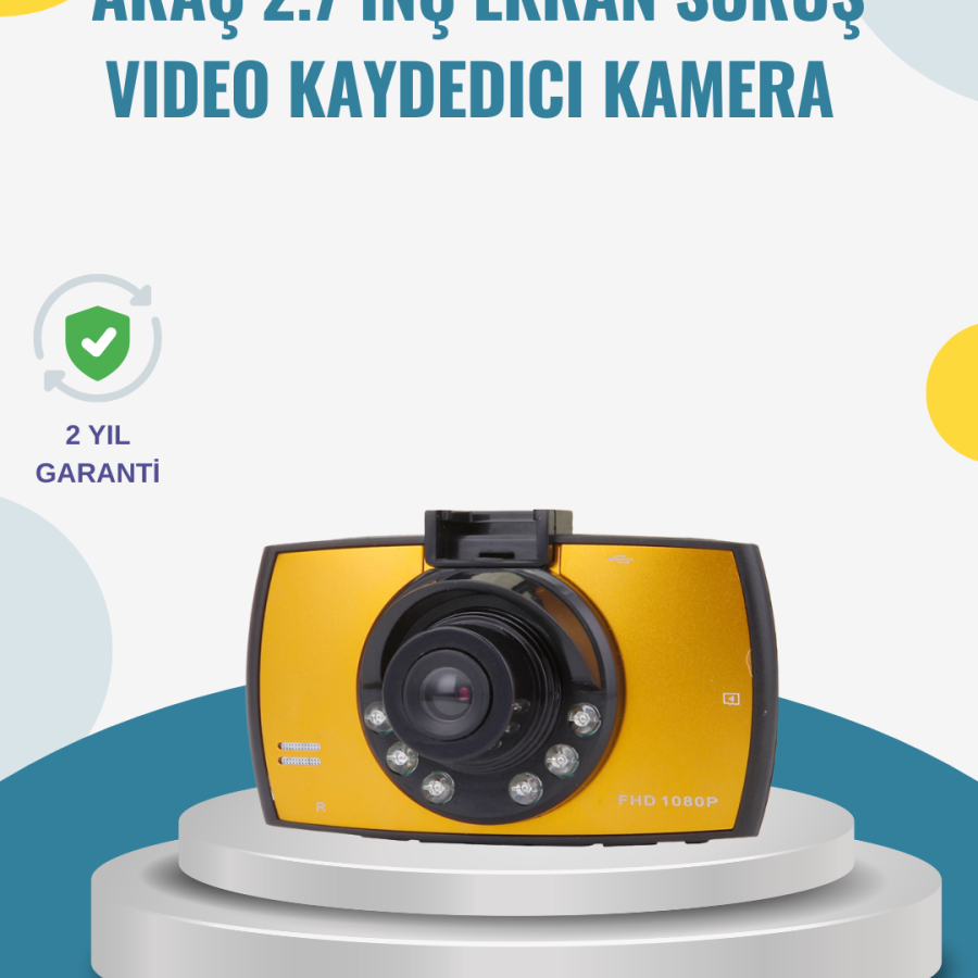 In-Car HD DVR Camera with G Sensor and Motion Detection