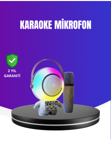 RGB Light Astronaut Bluetooth Speaker Karaoke with Microphone