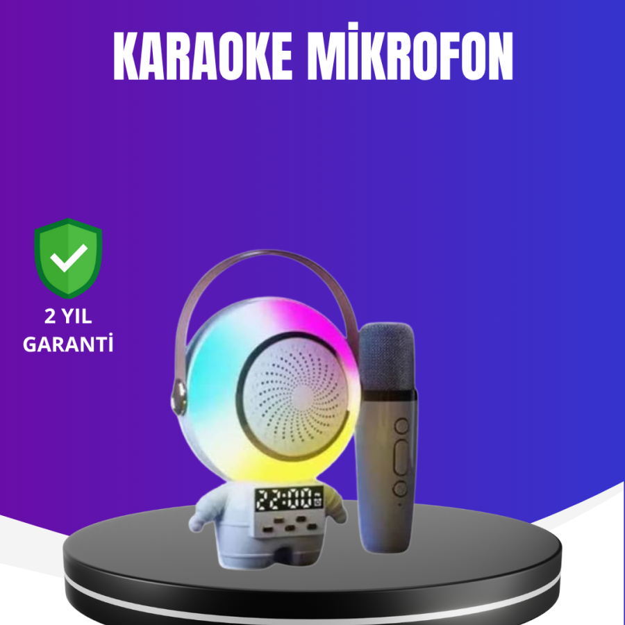 RGB Light Astronaut Bluetooth Speaker Karaoke with Microphone RGB Light Astronaut Bluetooth Speaker Karaoke with Microphone