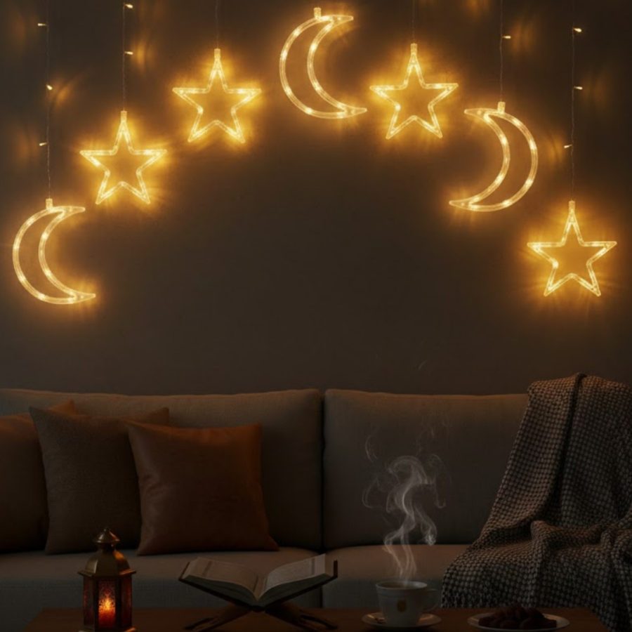 Large Size Illuminated Moon Star LED for Ramadan Large Size Illuminated Moon Star LED for Ramadan