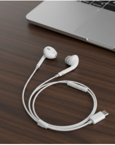 Type C Compatible In-Ear Headphones with Microphone Comfortable Design