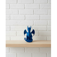 12 cm Blue Dragon Figure Collectible Decorative Figurine