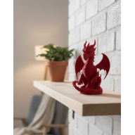 12 cm Red Dragon Figure Collectible Decorative Figurine