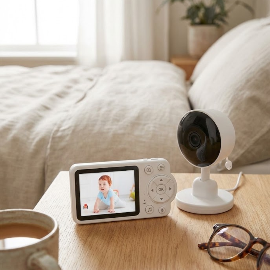 Safe Baby Camera with Temperature Sensor Two Way Audio