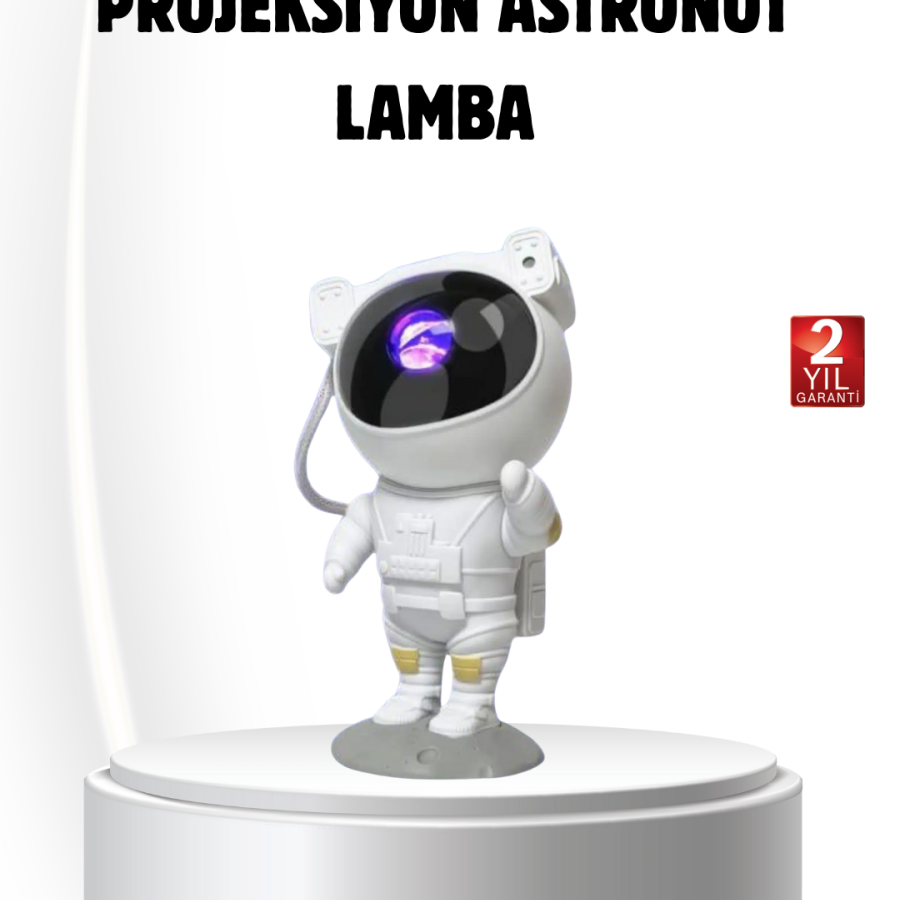 Bluetooth Musical Astronaut Projection Lamp with Star and Moon Effect