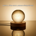 Crystal Planet Sphere USB Lighted Night Lamp with Wooden Base Crystal Planet Sphere USB Lighted Night Lamp with Wooden Base