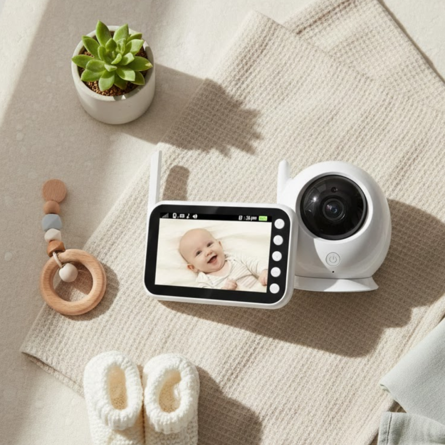 Ambient Listening Baby Monitor with Live Viewing