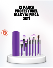 12 Piece Professional Brush Set for Perfect Makeup with Portable Box Gift