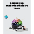 Portable Mini Disco Ball Lamp – Light Effect Synchronized with Music and Party Atmosphere