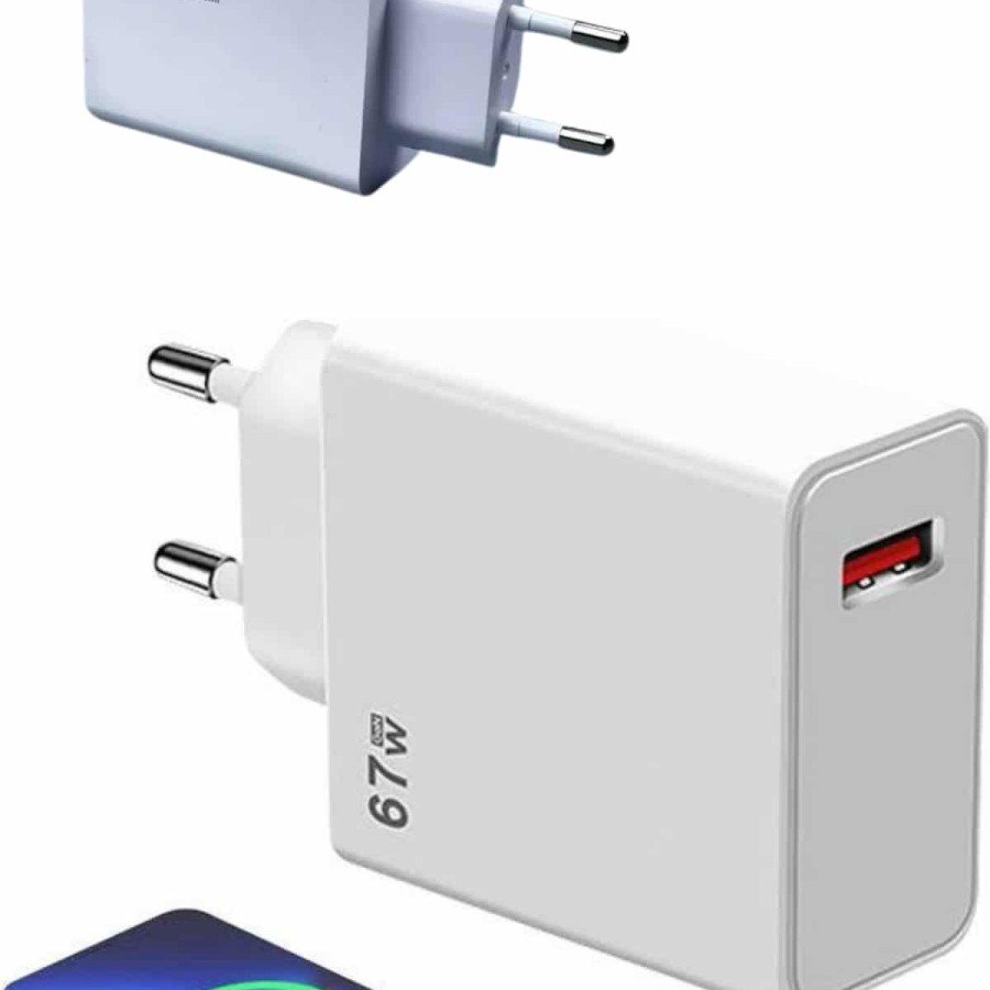 67W Fast Charging High Voltage Protection Type C Charging Adapter