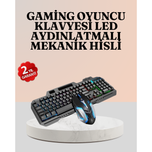 RGB Illuminated Keyboard Mouse – Mechanical Feel, Maximum Control