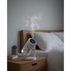 Air Humidifier for Vehicle and Home Silent Steam with Projector