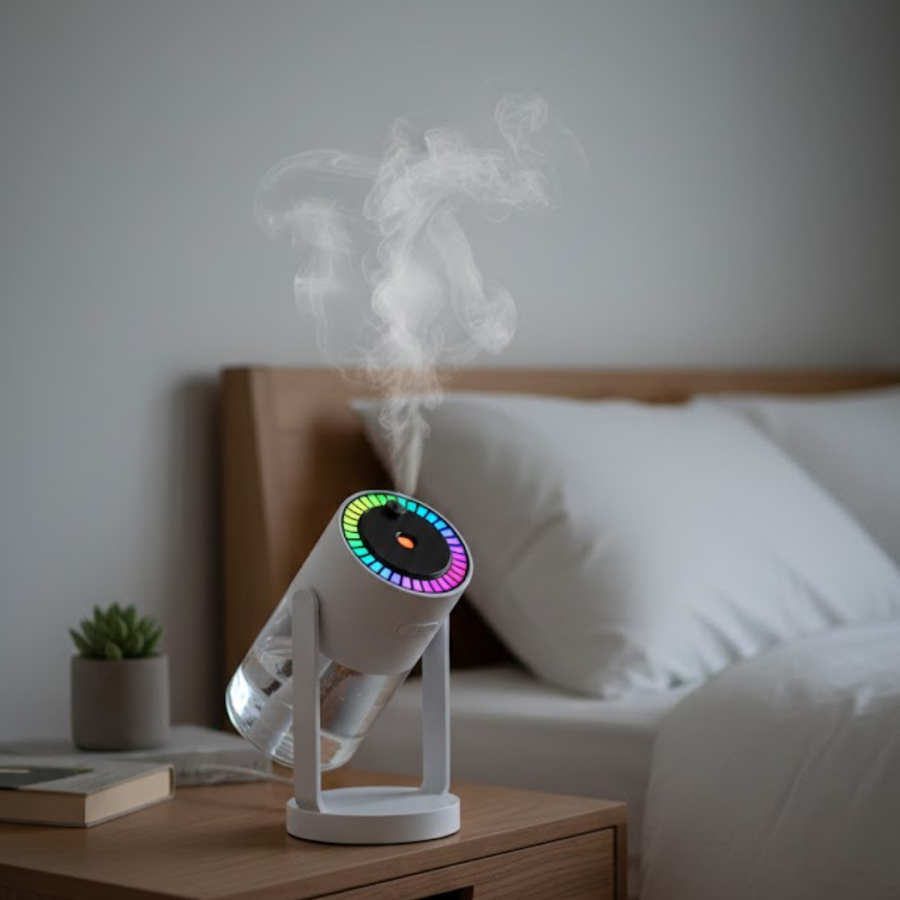 Air Humidifier for Vehicle and Home Silent Steam with Projector