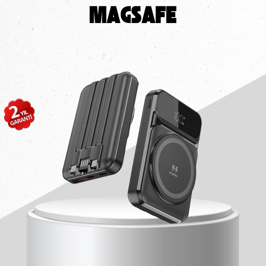 10000 mAh Powerbank with 15W Wireless Charging – Type-C Fast Charging
