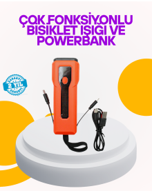 Waterproof Bike Light Front Headlamp with 5000 mAh Powerbank