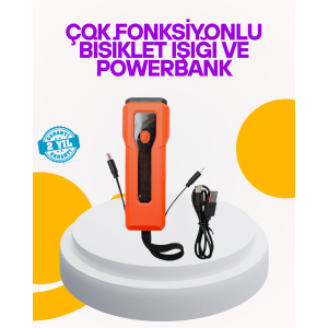Waterproof Bike Light Front Headlamp with 5000 mAh Powerbank