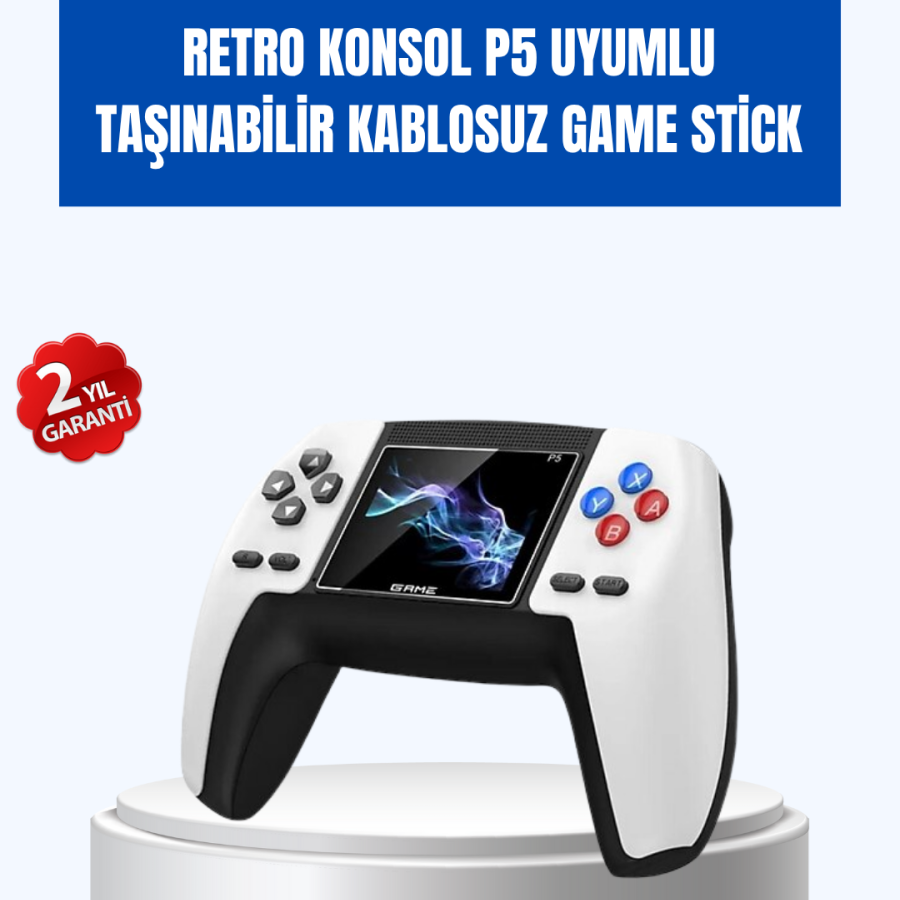 Portable Retro Game Console with 520 Games | P5 GamePad