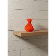11 cm Orange Heart Shaped Mini Vase Aesthetic Decorative Object