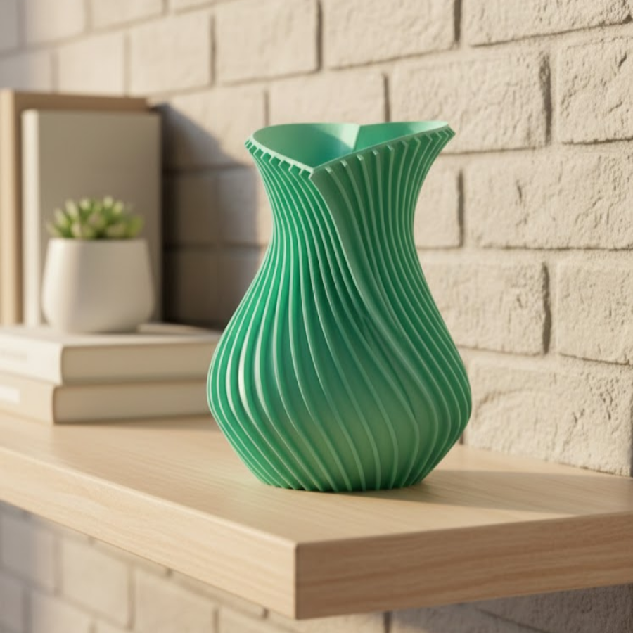 24 cm Turquoise Heart Shaped Large Vase Aesthetic Decoration Product