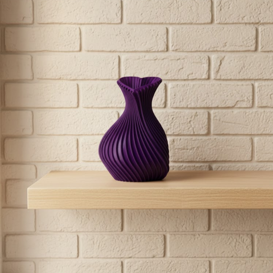 5 cm Purple Heart Shaped Mini Vase Modern Mini Decoration Product