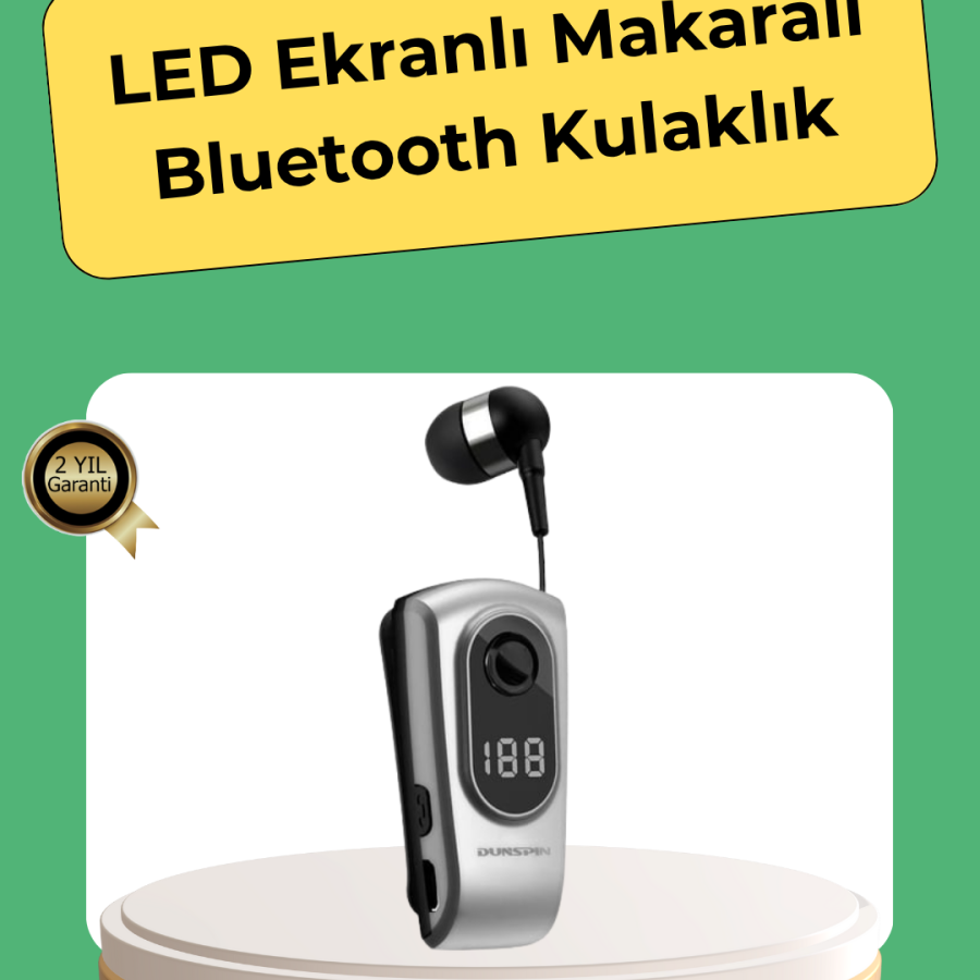 Wireless Bluetooth 5.2 Headset – Vibrating Alert and Long Battery Life