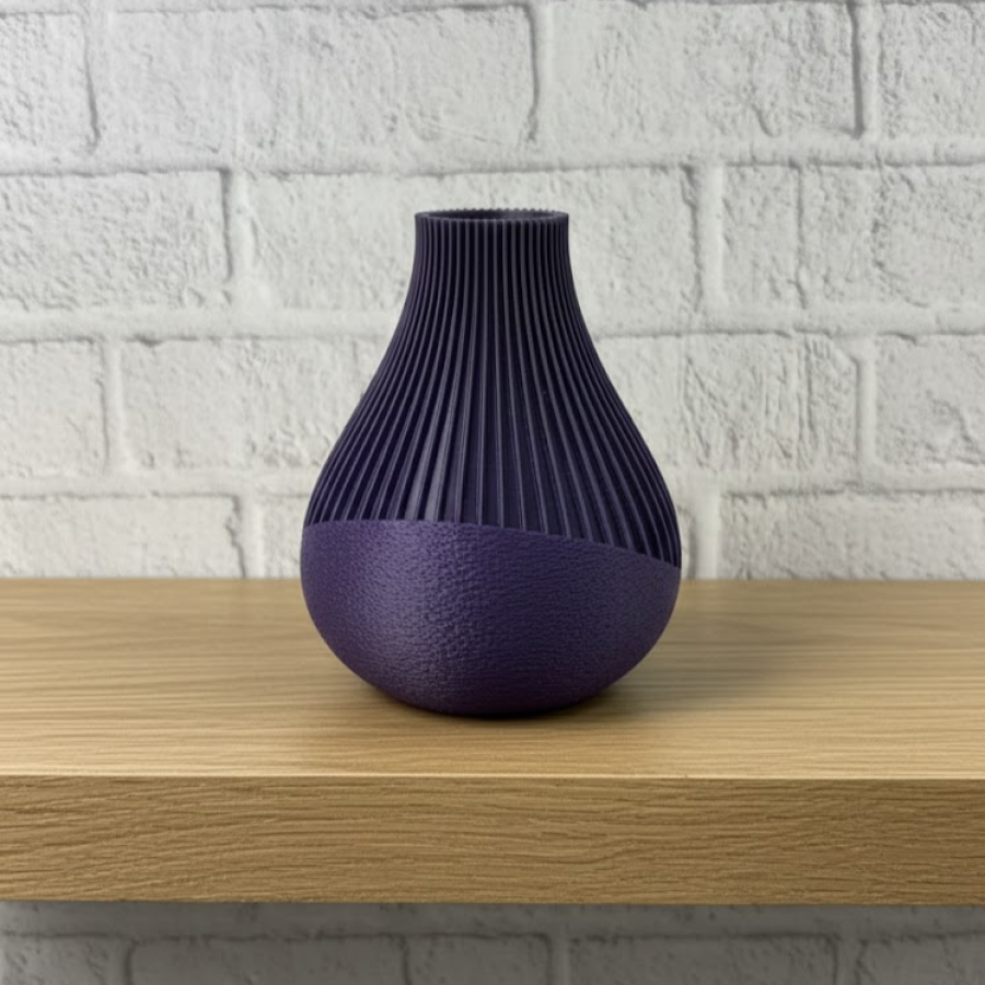 PURPLE VASE STRIPED