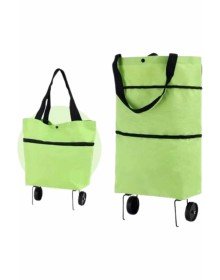 Foldable Wheeled Shopping Bag Practical and Detailed Market Trolley