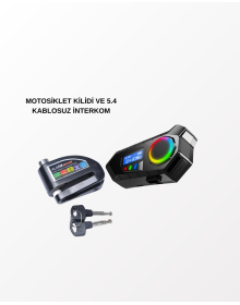 BLUETOOTH 5.4 WIRELESS INTERCOM + MOTOR DISK LOCK
