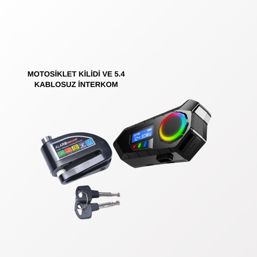 BLUETOOTH 5.4 WIRELESS INTERCOM + MOTOR DISK LOCK BLUETOOTH 5.4 WIRELESS INTERCOM + MOTOR DISK LOCK