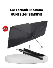 Foldable Windshield Sunshade Umbrella – Heat and Light Protection Suitable for All Vehicles