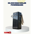 LED Illuminated Solar Panel Powerbank For Travel and Camping
