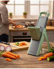 Steel Hand Grater with Chopping and Slicing Apparatus