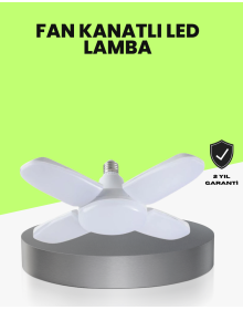 Foldable 4 Arm LED Bulb 60 Watt 6000 Lumen White Light