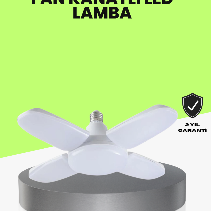Foldable 4 Arm LED Bulb 60 Watt 6000 Lumen White Light