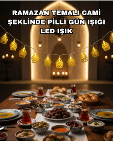 Decorative Ramadan LED Light Battery Operated Mosque Design Chain Lighting