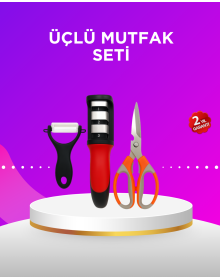 Multi-Purpose Kitchen Scissors Set – Stainless Steel and Ergonomic Design