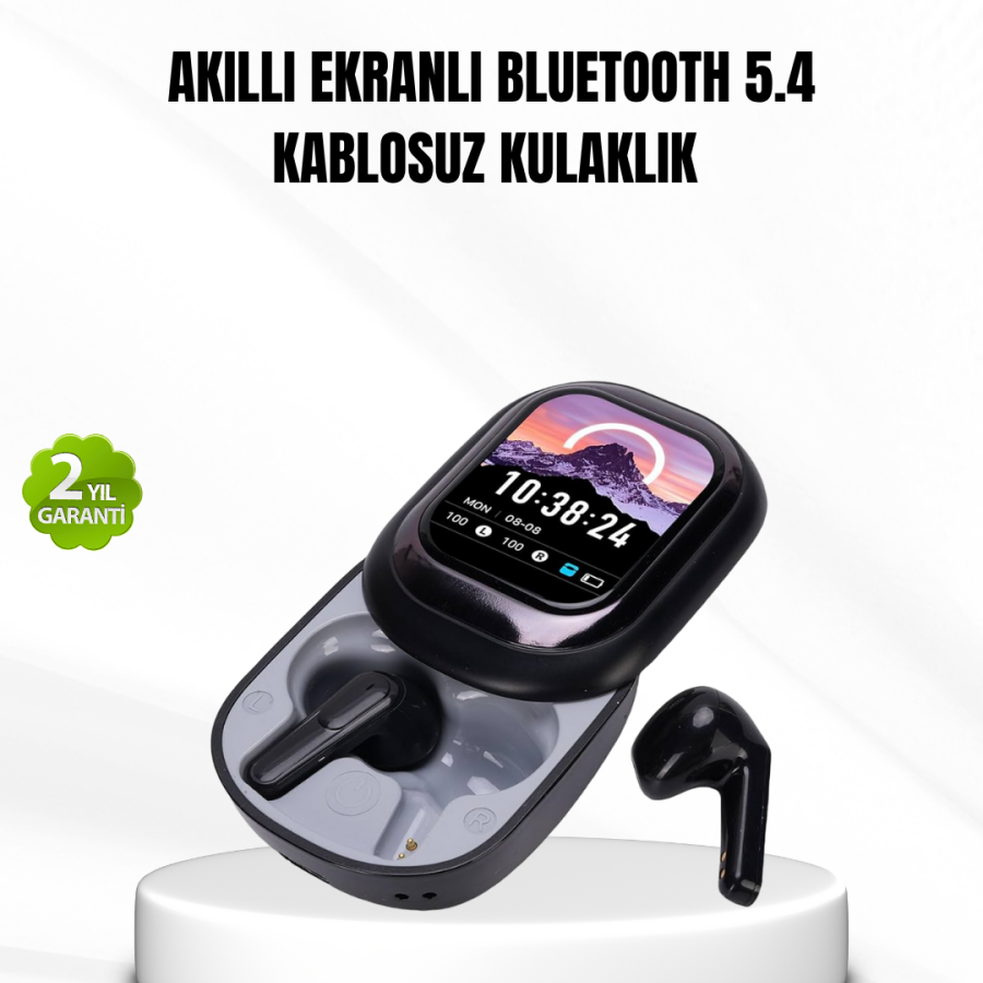 Bluetooth 5.4 Headset – Noise Canceling and Smart Display Charging Box Bluetooth 5.4 Headset – Noise Canceling and Smart Display Charging Box