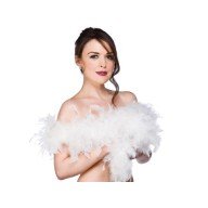 2 Meters Boa Feather Otriş - White 2 Meters Boa Feather Otriş - White