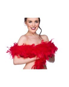 2 Meters Boa Feather Otriş - Red