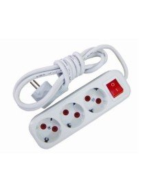 Switched Triple Grounded Group Socket with 2 m Cable
