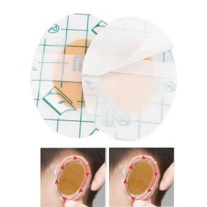 20 Pcs Baby Bath Pool Ear Tape - Transparent Waterproof Adhesive Tape Hairdresser Tape