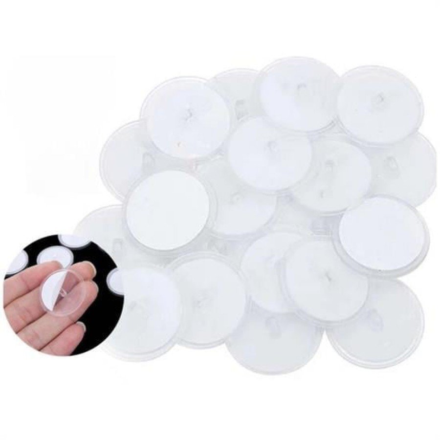 20 Pieces Transparent Round 3 Cm Diameter Strong Disc Adhesives 20 Pieces Transparent Round 3 Cm Diameter Strong Disc Adhesives